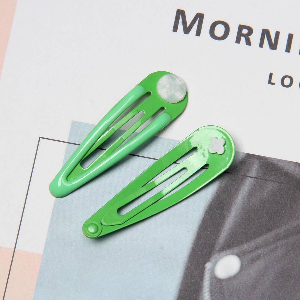 4.9*1.4cm Candy color drip oil BB hair clip