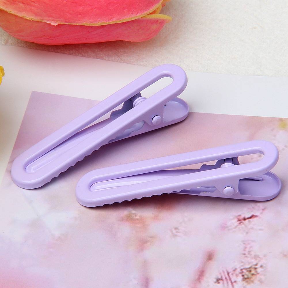 5cm small U-shaped clip glossy electroplated candy color hairpin