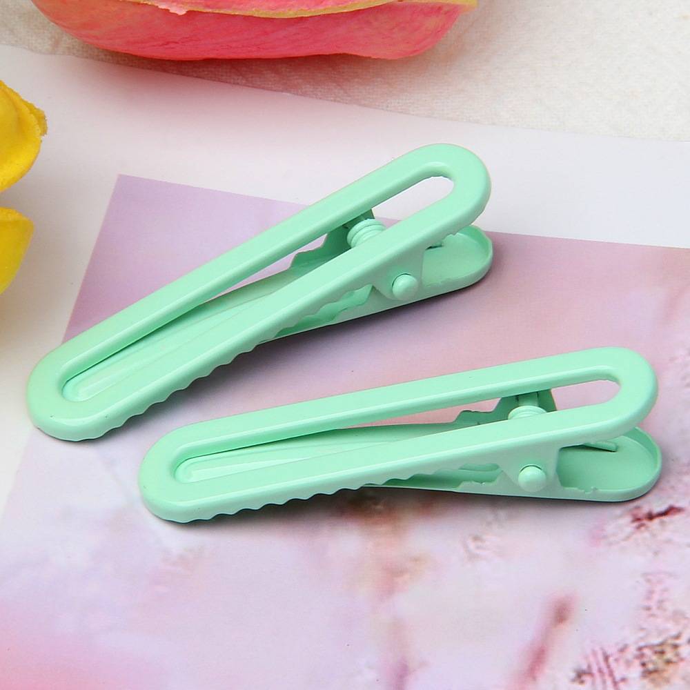 5cm small U-shaped clip glossy electroplated candy color hairpin