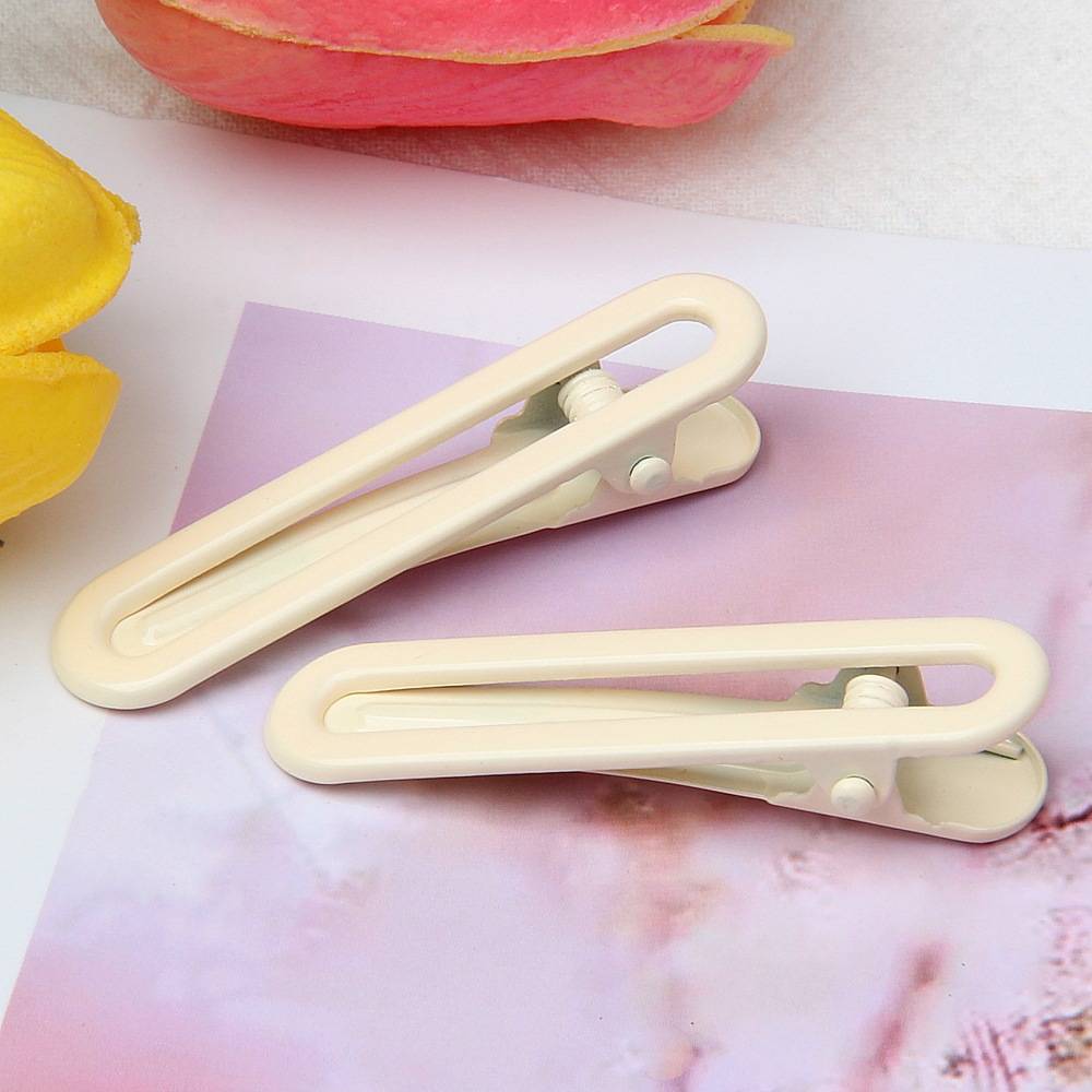 5cm small U-shaped clip glossy electroplated candy color hairpin
