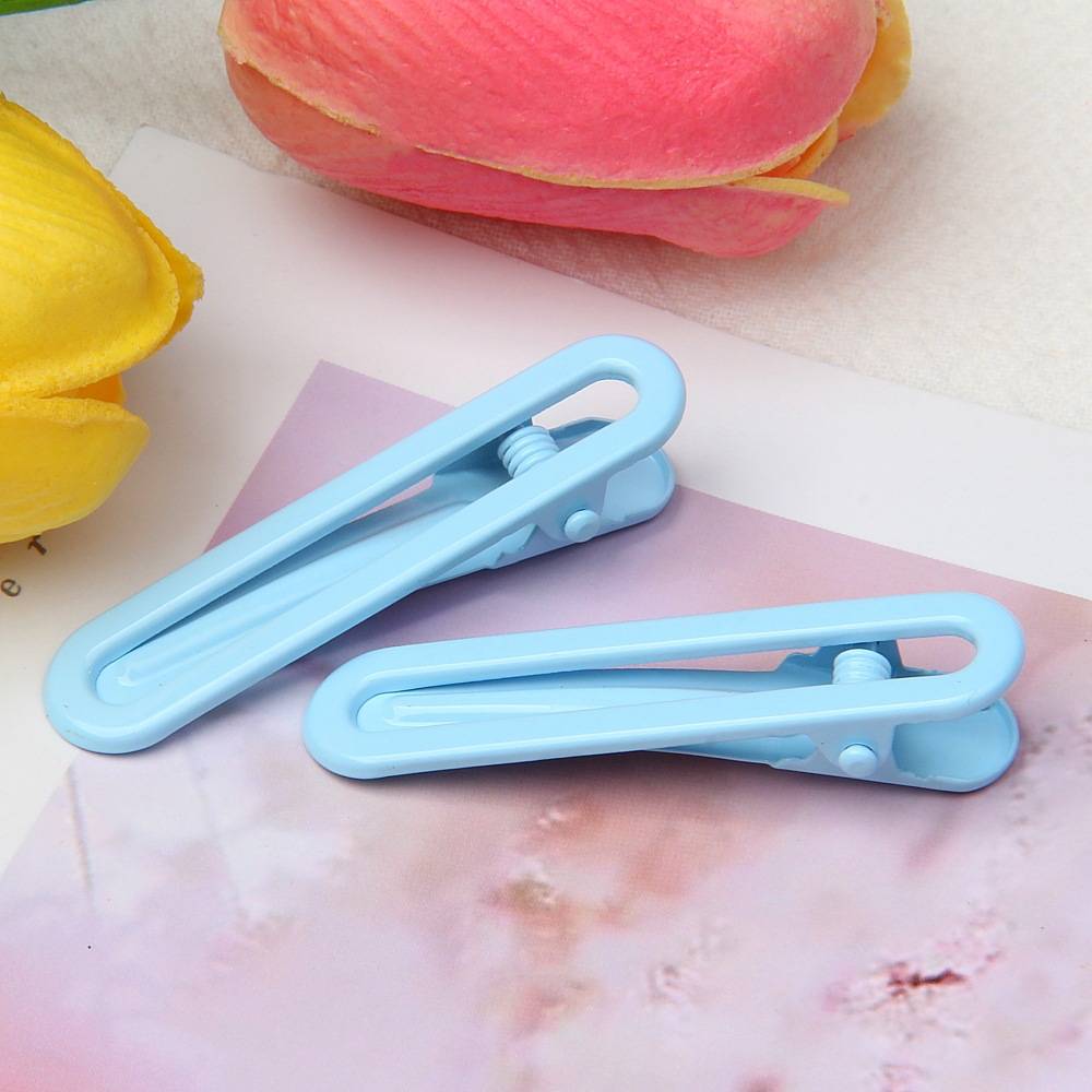 5cm small U-shaped clip glossy electroplated candy color hairpin