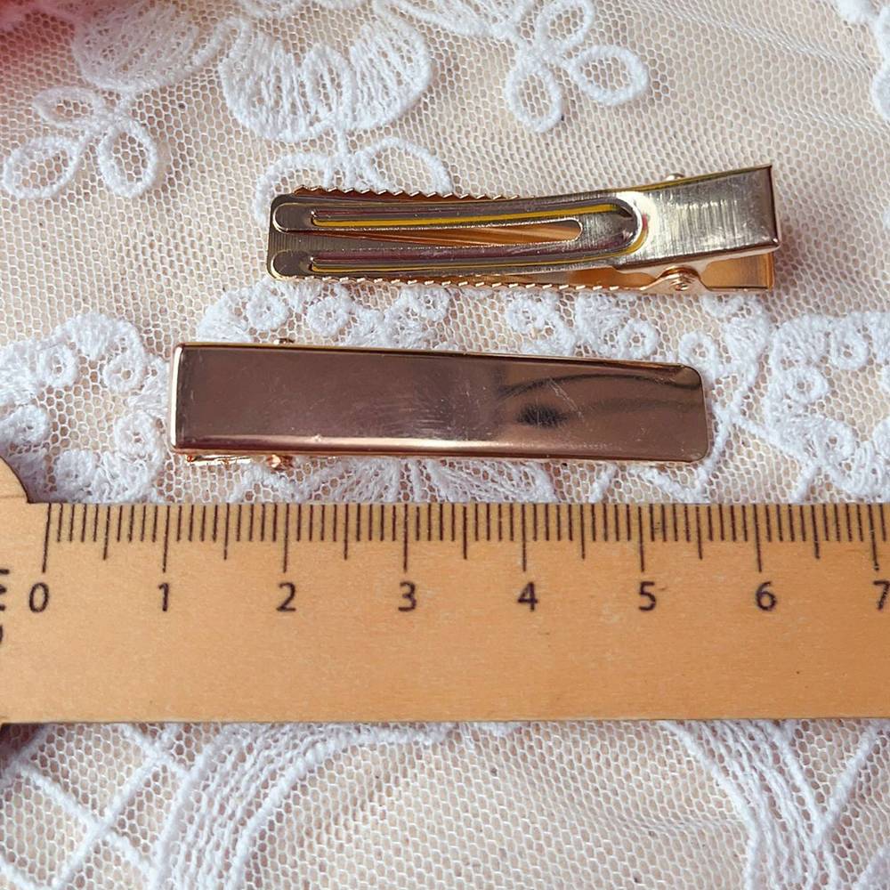 4.8cm DIY electroplated macaron duckbill hairpin