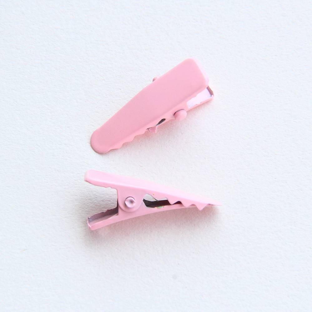 2.4cm DIY electroplated candy color duckbill clip