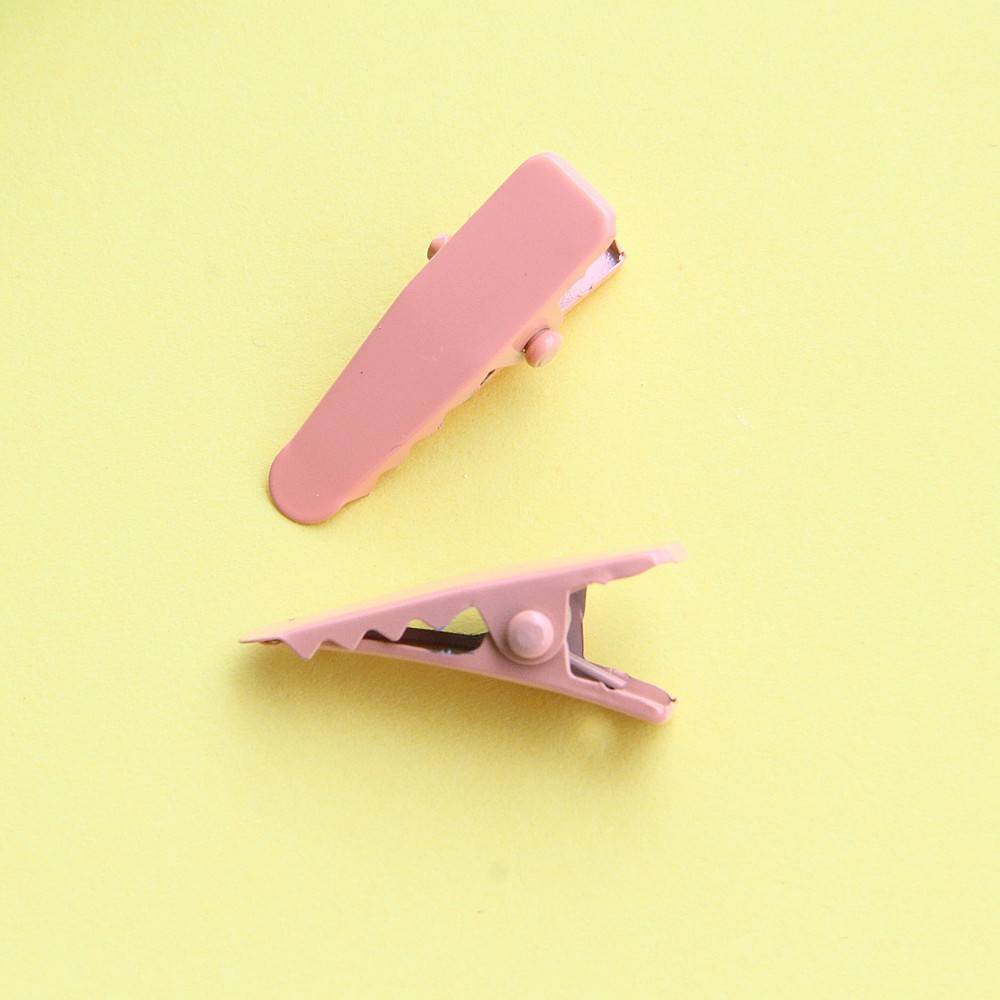 2.4cm DIY electroplated candy color duckbill clip