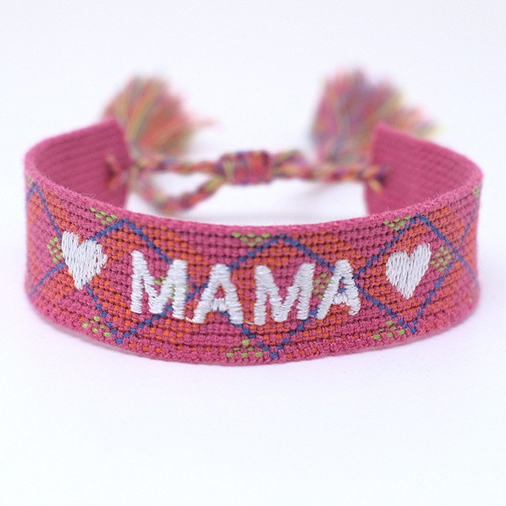 Cotton Rope MAMA Bracelet Mother's Day