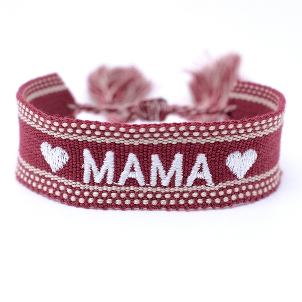 Cotton Rope MAMA Bracelet Mother's Day