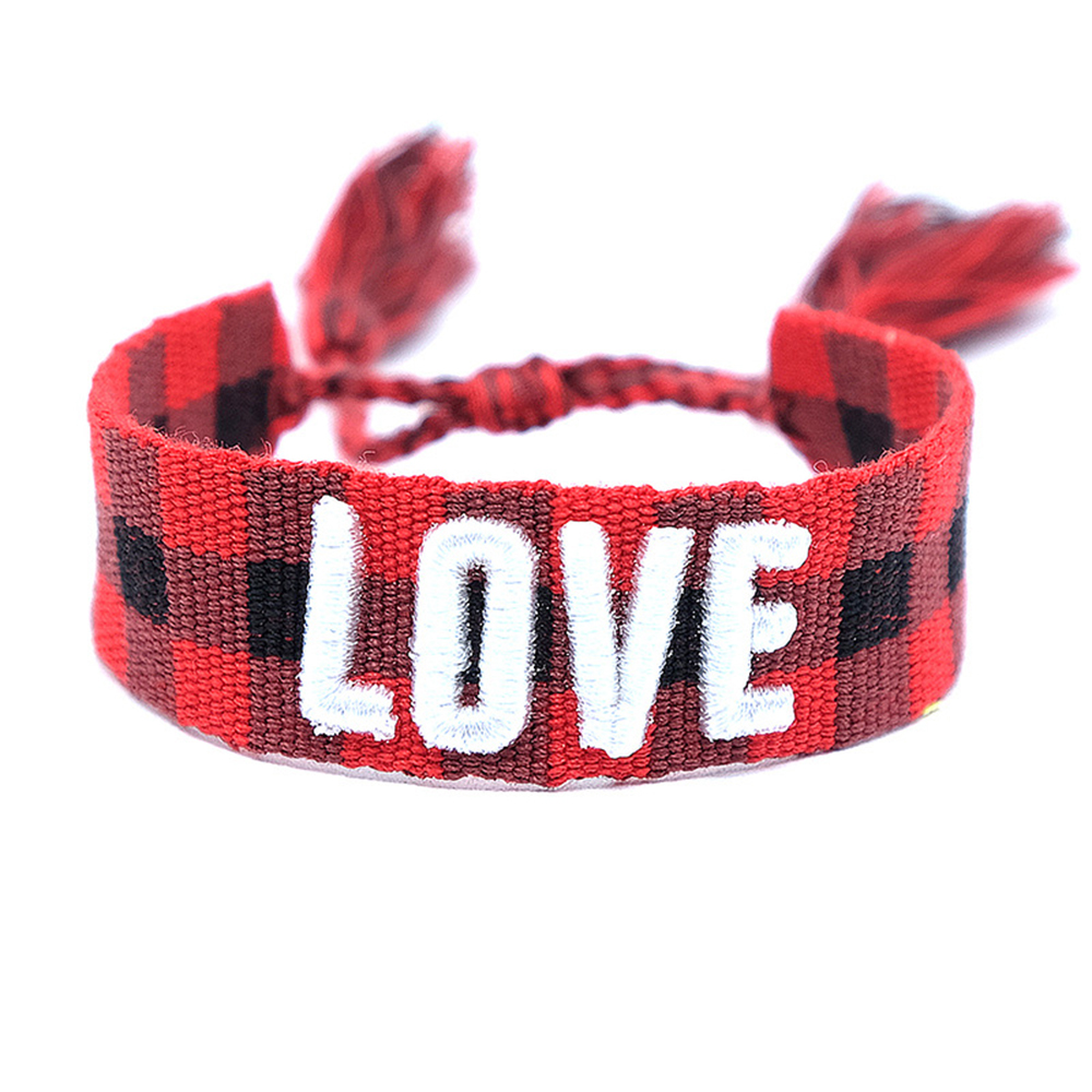 Cotton Rope LOVE Bracelet Mother's Day Valentine's Day