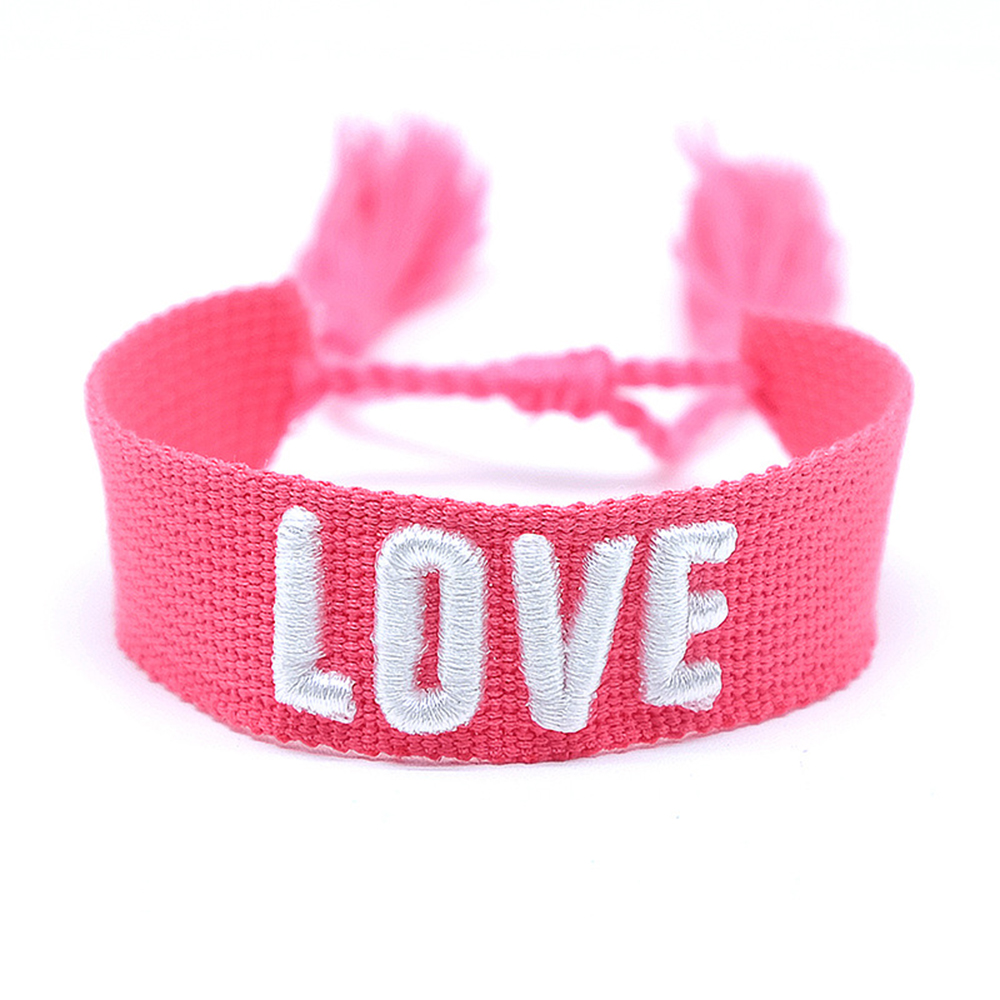 Cotton Rope LOVE Bracelet Mother's Day Valentine's Day