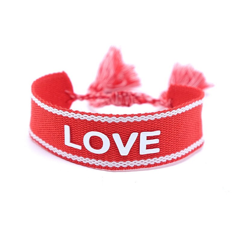 Cotton Rope LOVE Bracelet Mother's Day Valentine's Day