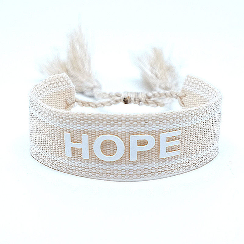 Cotton Rope HOPE Bracelet Mother's Day Valentine's Day