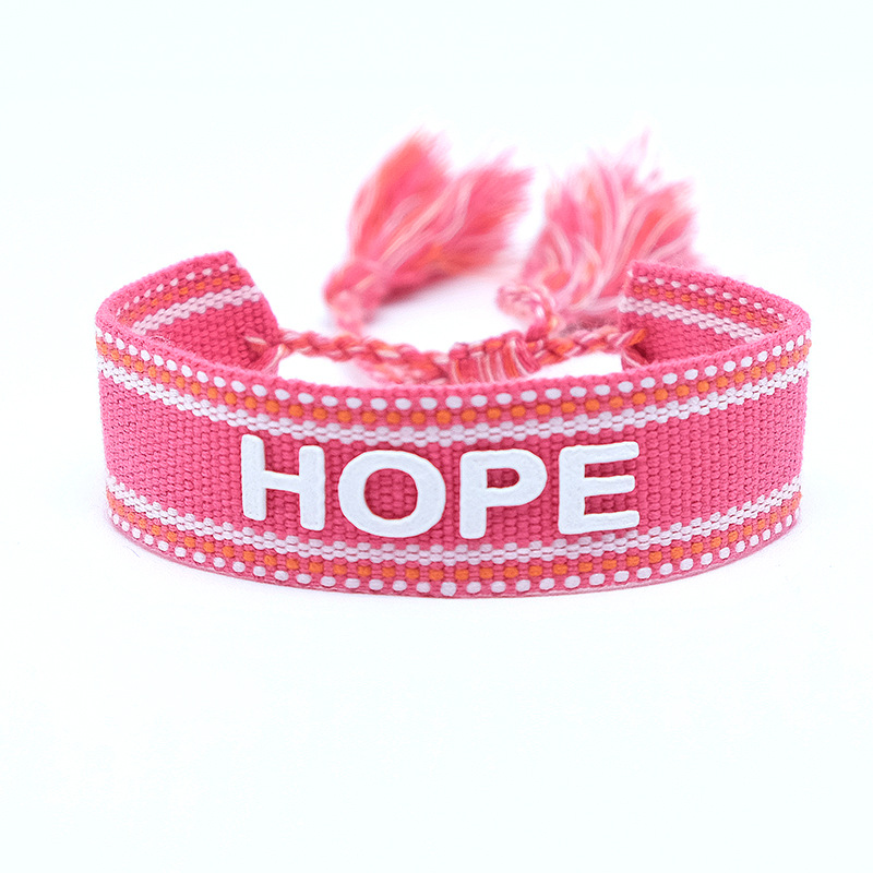Cotton Rope HOPE Bracelet Mother's Day Valentine's Day