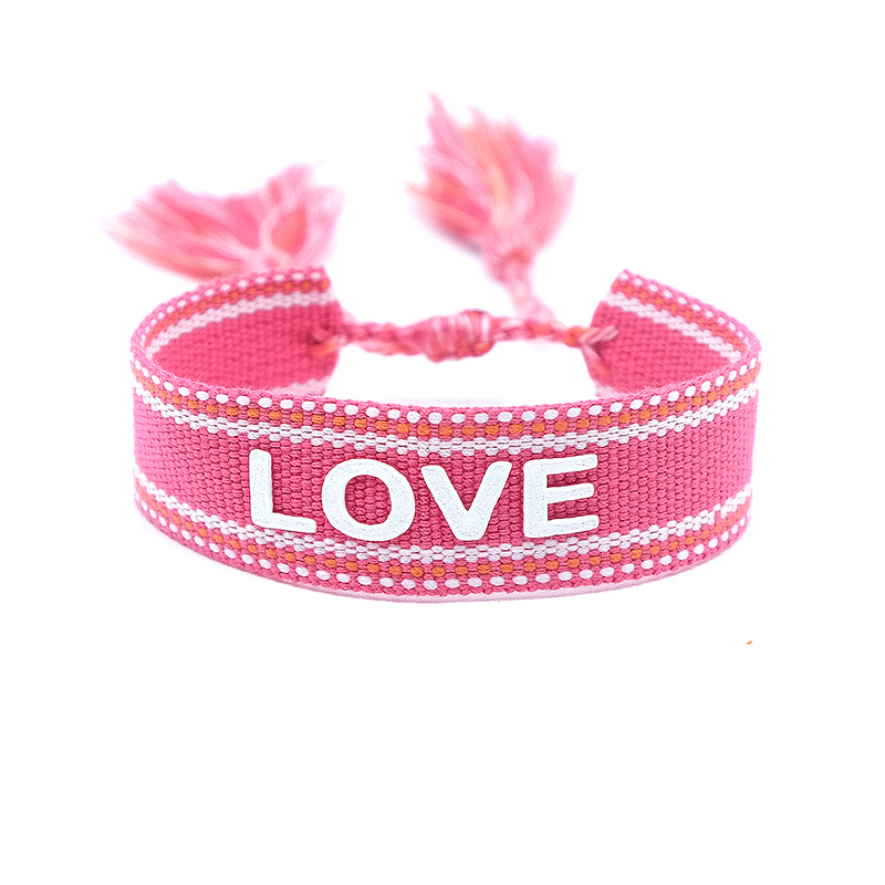 Cotton Rope LOVE Bracelet Mother's Day Valentine's Day