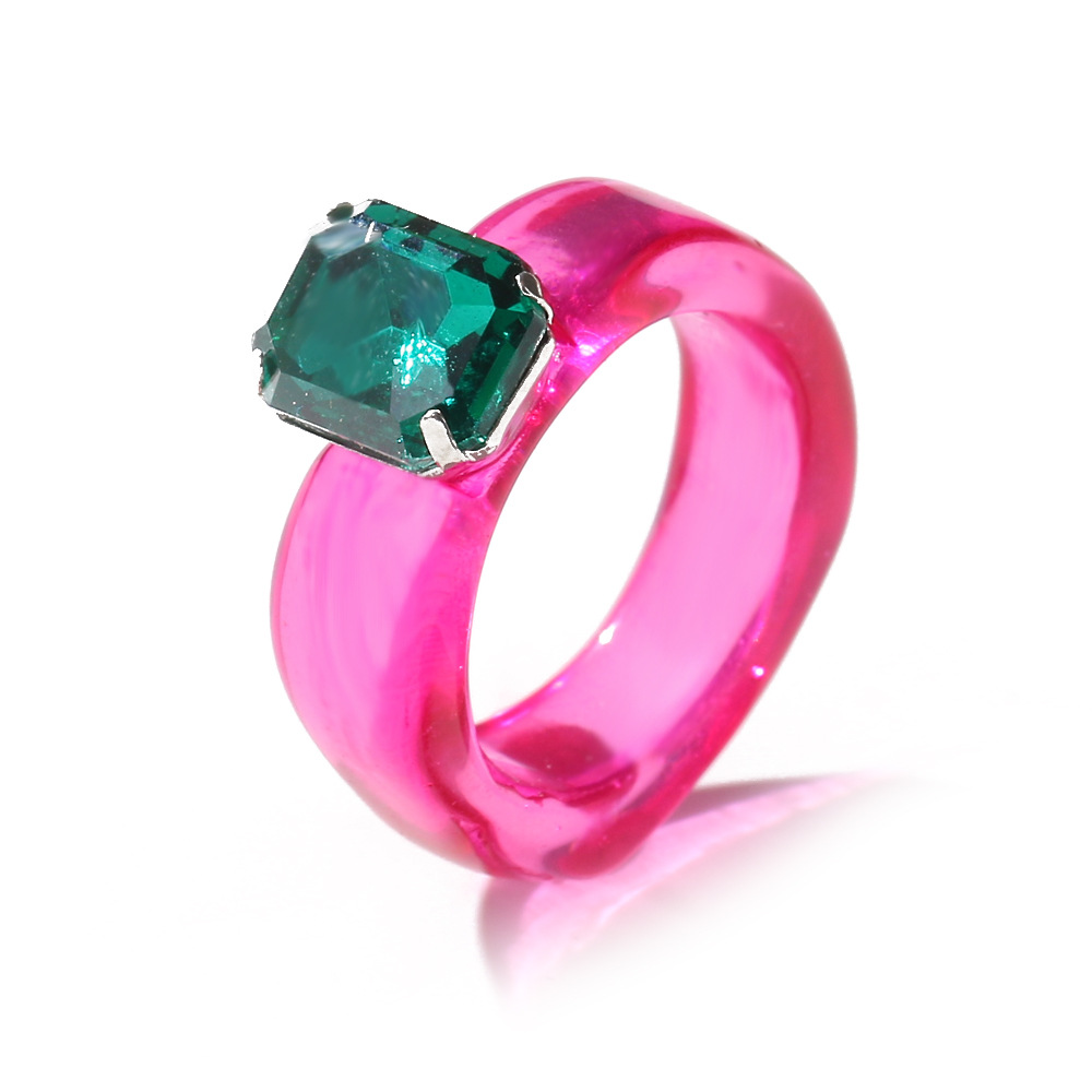 7# Colorful acrylic resin ring