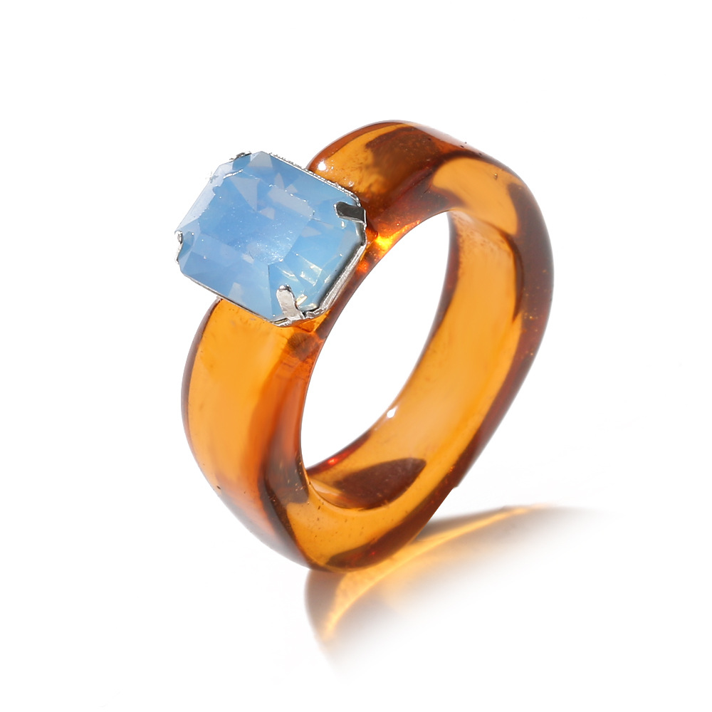 7# Colorful acrylic resin ring