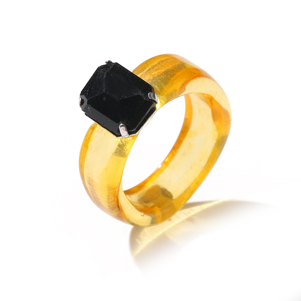 7# Colorful acrylic resin ring