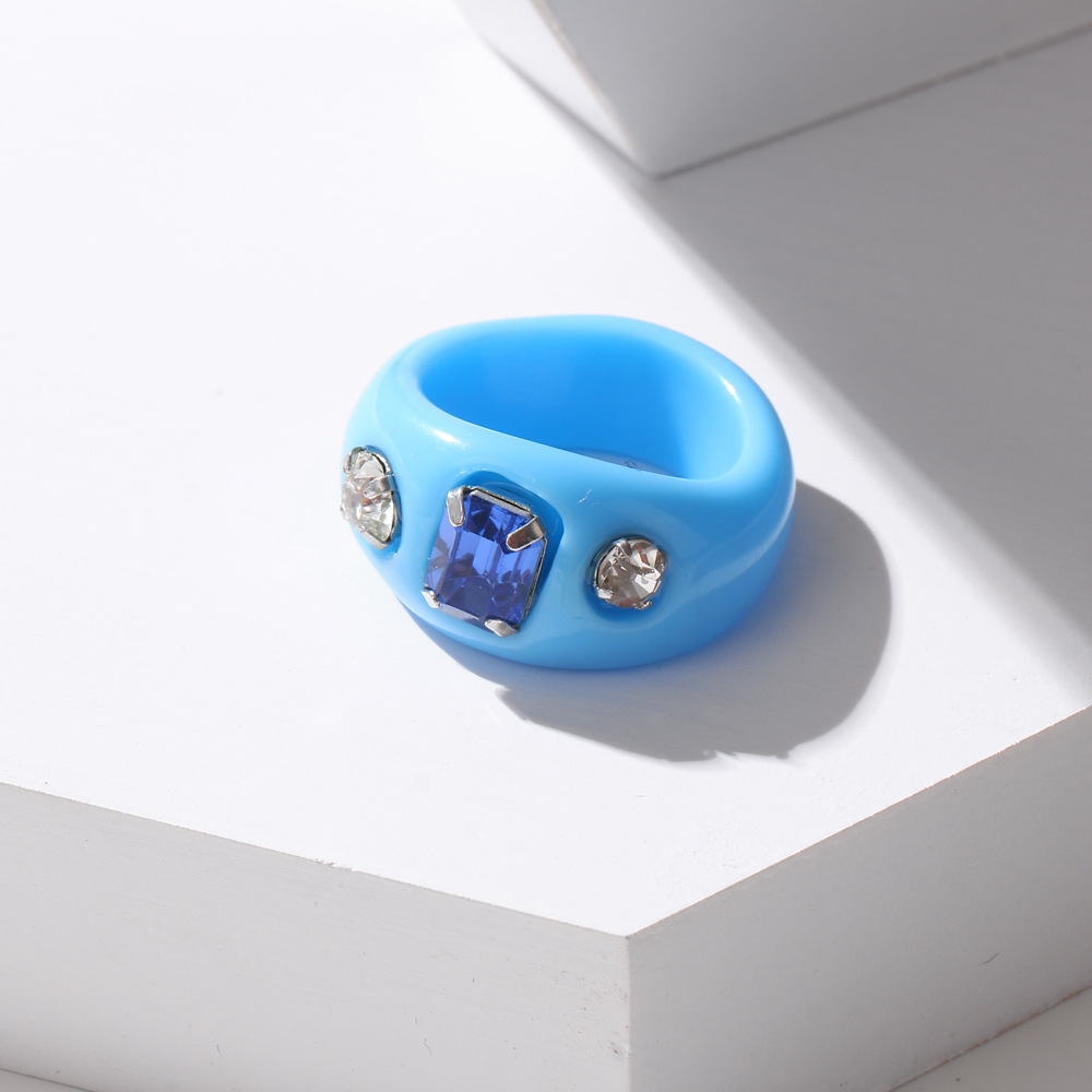 7# Colorful acrylic resin ring