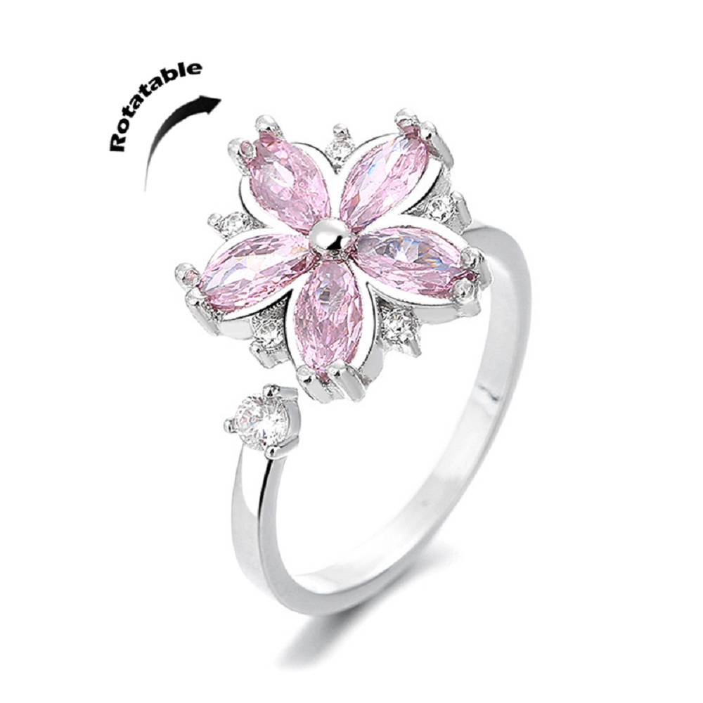 Flower Rotating Ring