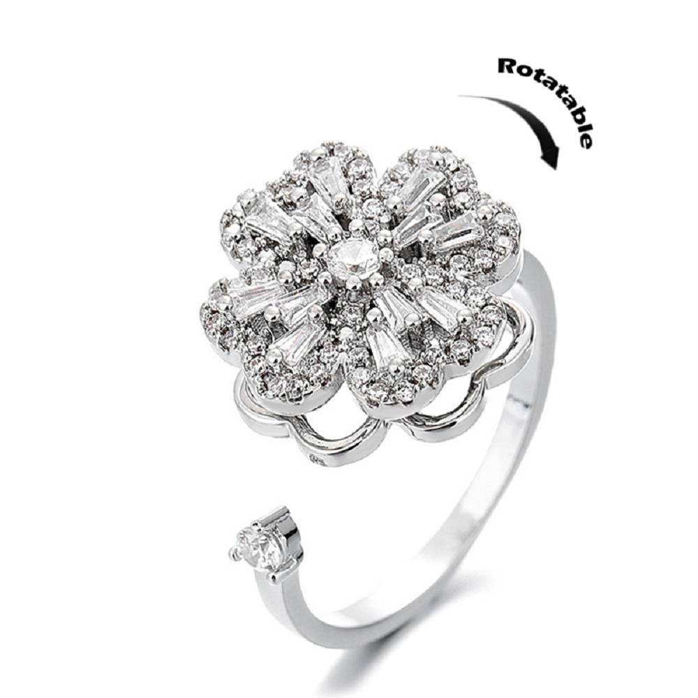 Flower Rotating Ring