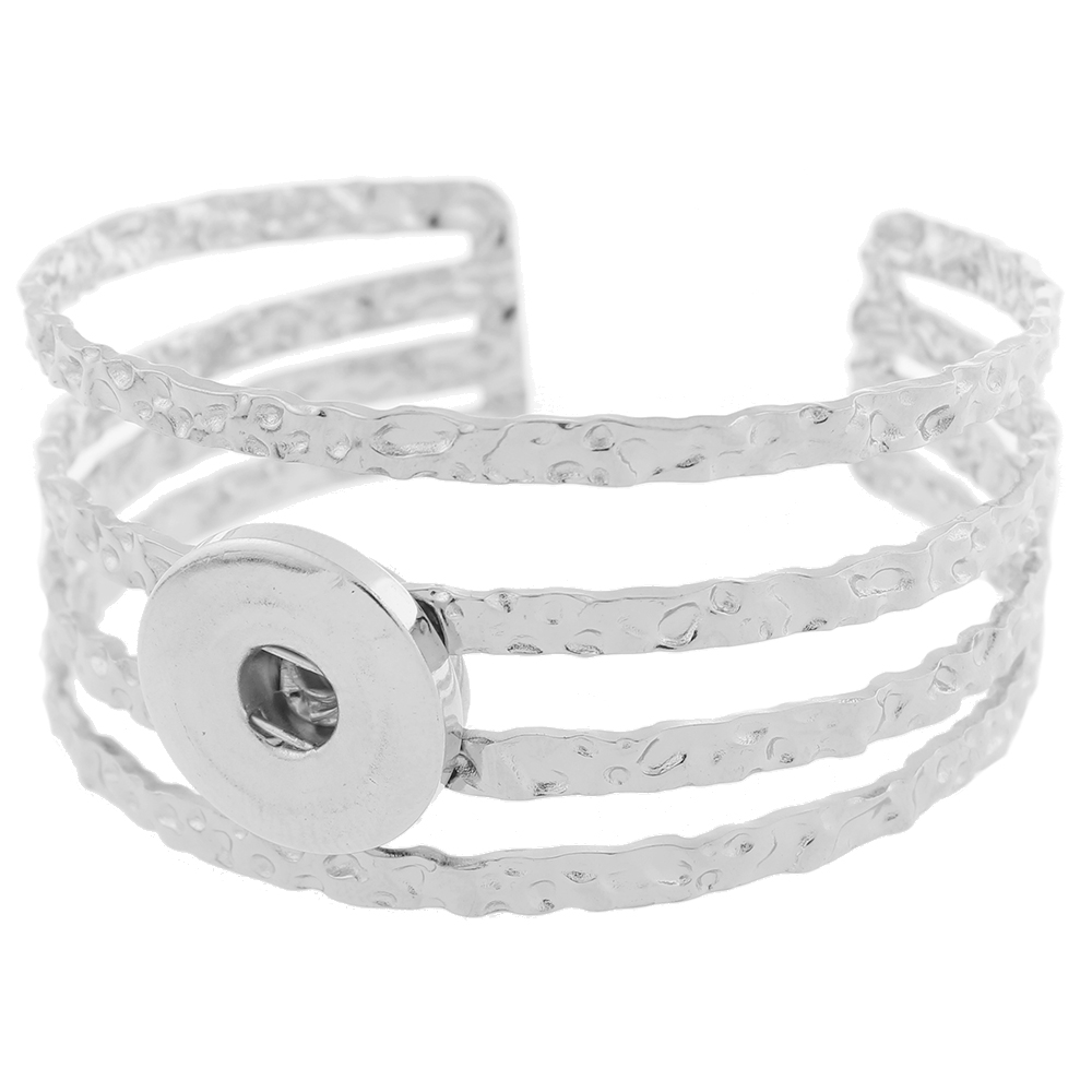 20mm Stainless Steel Snap Bracelet