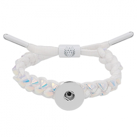 20MM Braided rope bracelet Snap Bracelet Jewelry