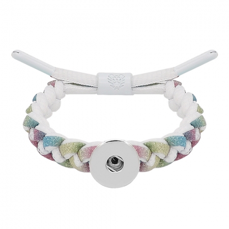 20MM Braided rope bracelet Snap Bracelet Jewelry