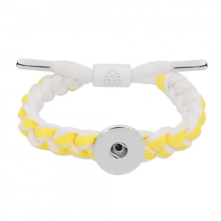 20MM Braided rope bracelet Snap Bracelet Jewelry
