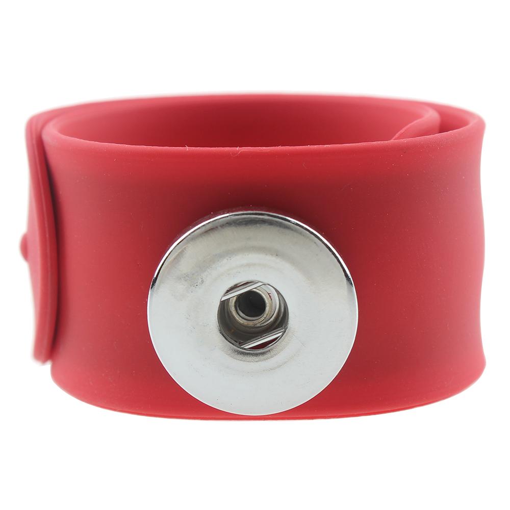 Hot Sale red papa circle Silica gel  Snap Button Bracelet Bangles fit 20MM Snap Jewelry