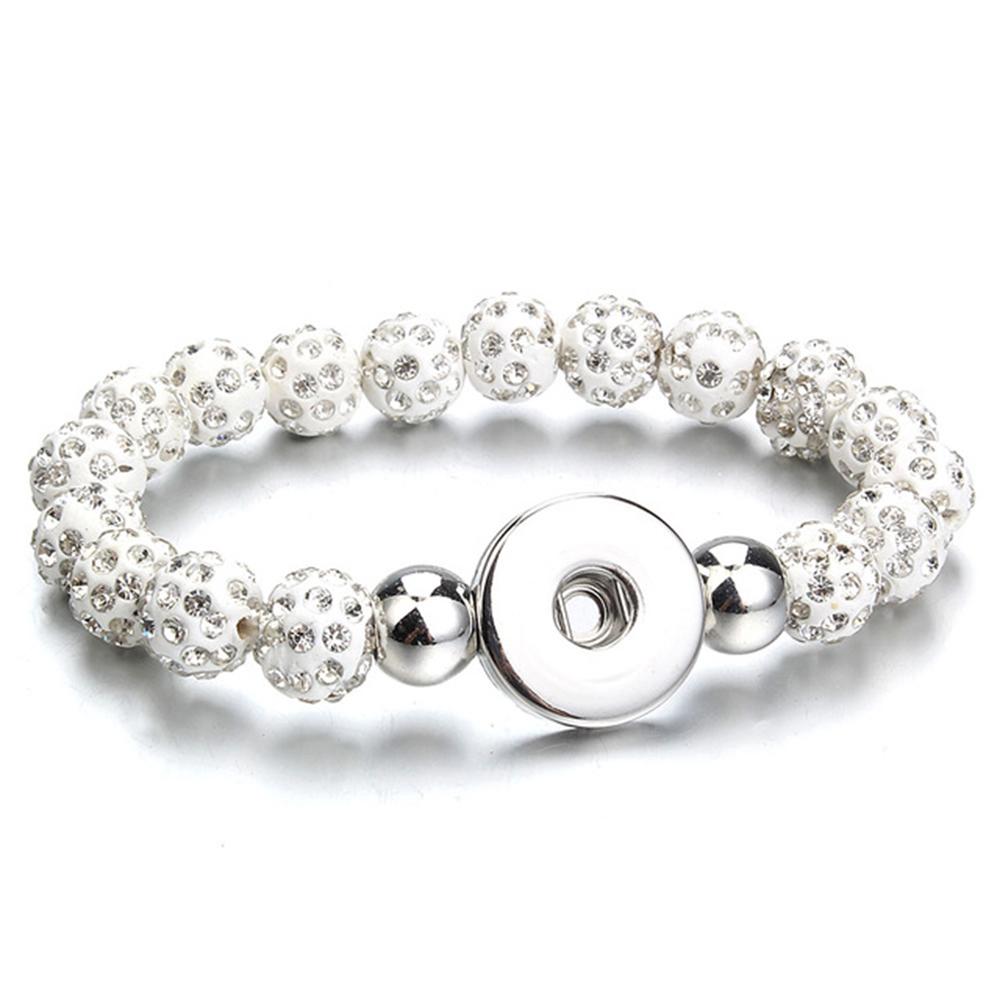 20mm Beads Snap Button Bracelet