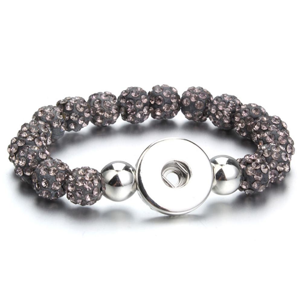 20mm Beads Snap Button Bracelet