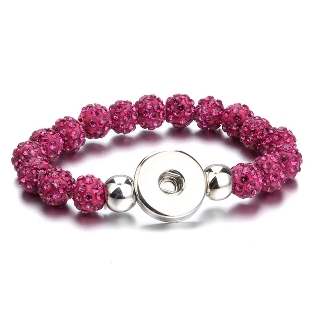 20mm Beads Snap Button Bracelet