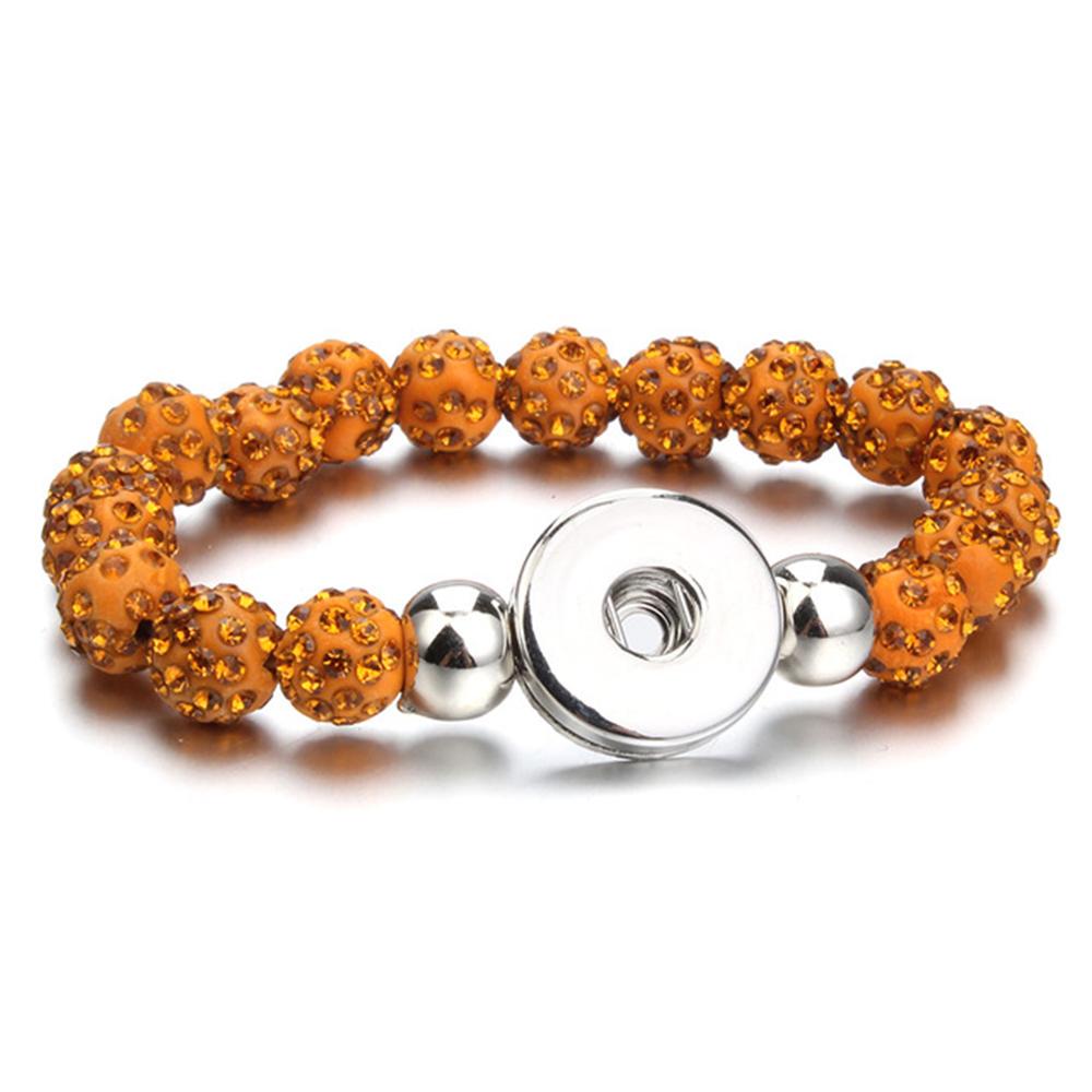 20mm Beads Snap Button Bracelet