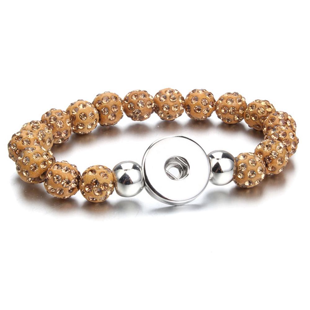 20mm Beads Snap Button Bracelet