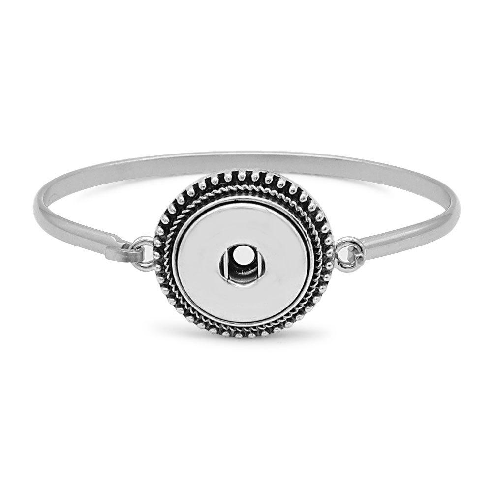 20mm snaps bangle stainless steel bracelet