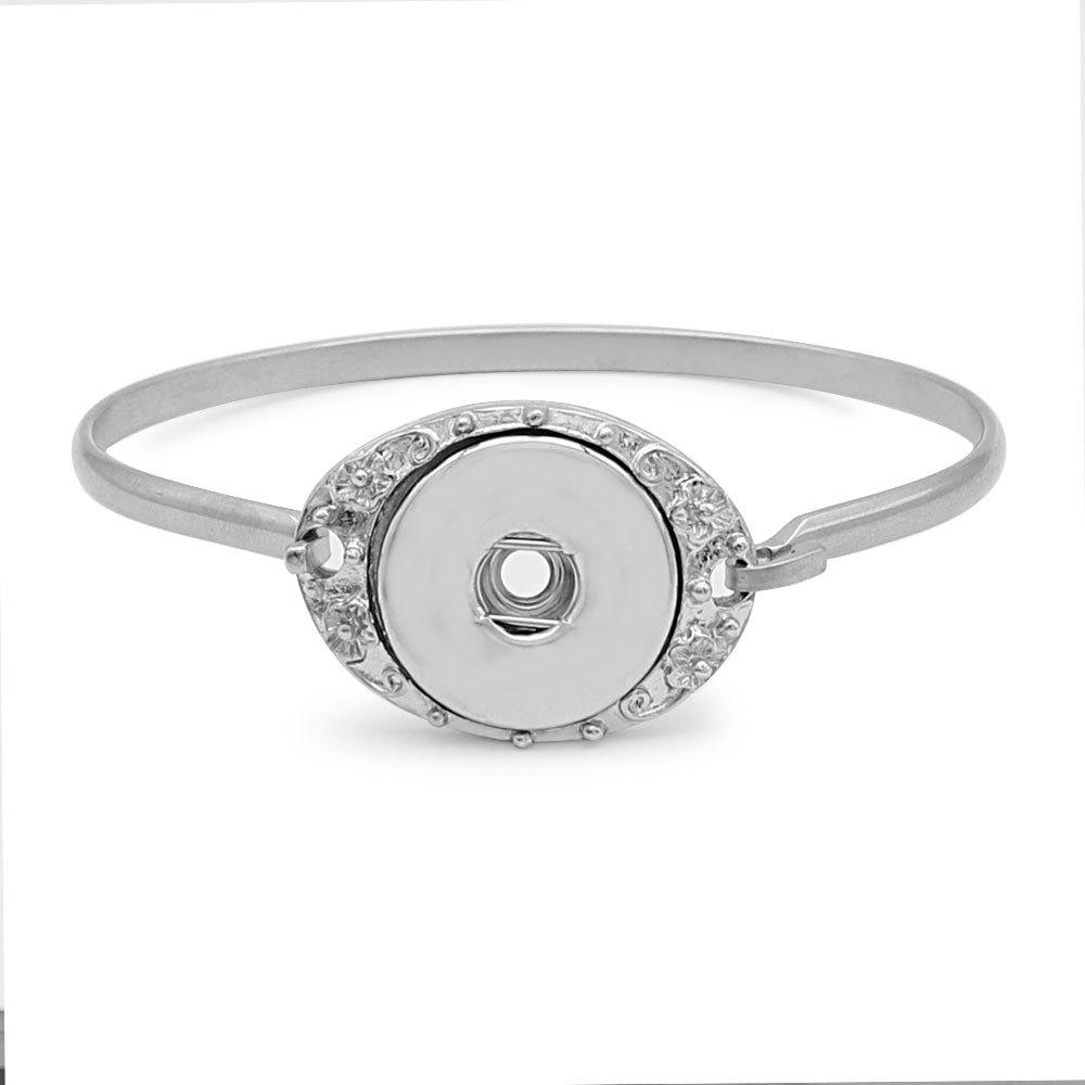 20mm snaps bangle stainless steel bracelet