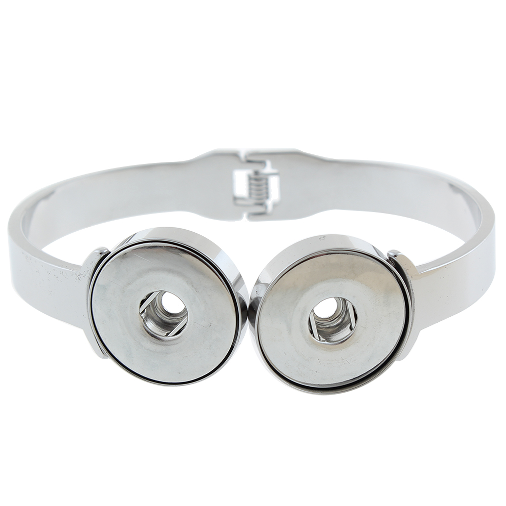 20mm Stainless Steel Snap Bracelet