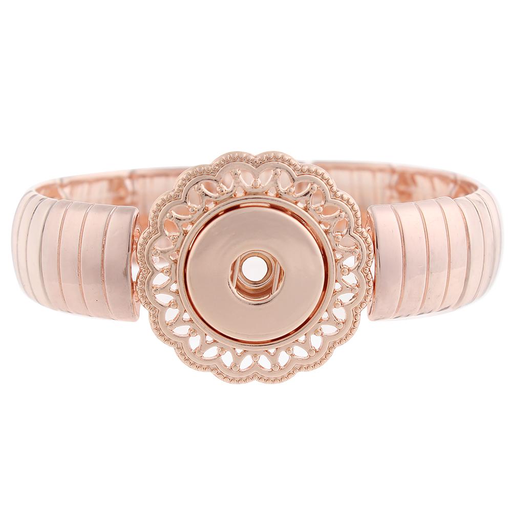 Rose Gold-plated snap button bracelets Jewelry