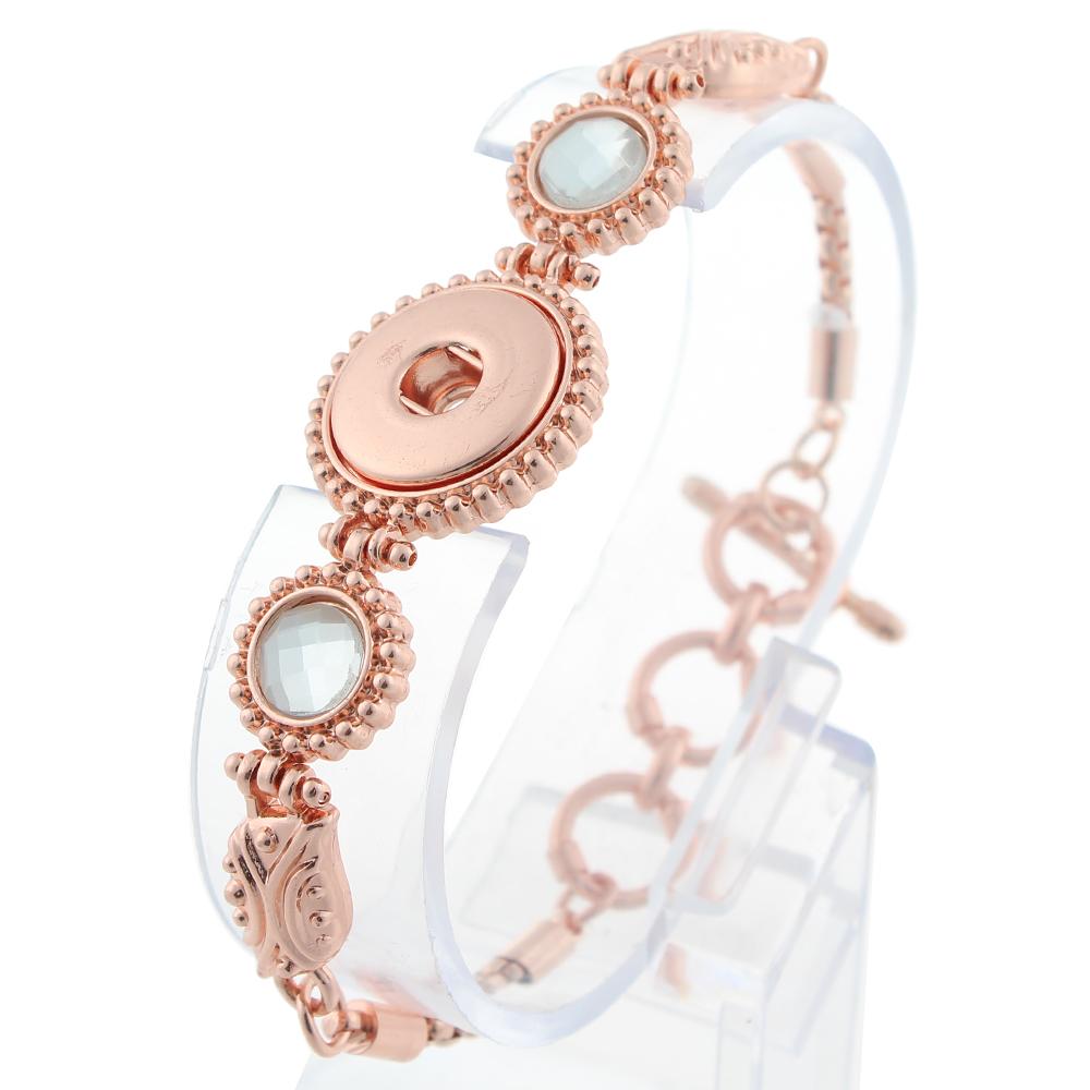Rose Gold-plated snap button bracelets Jewelry