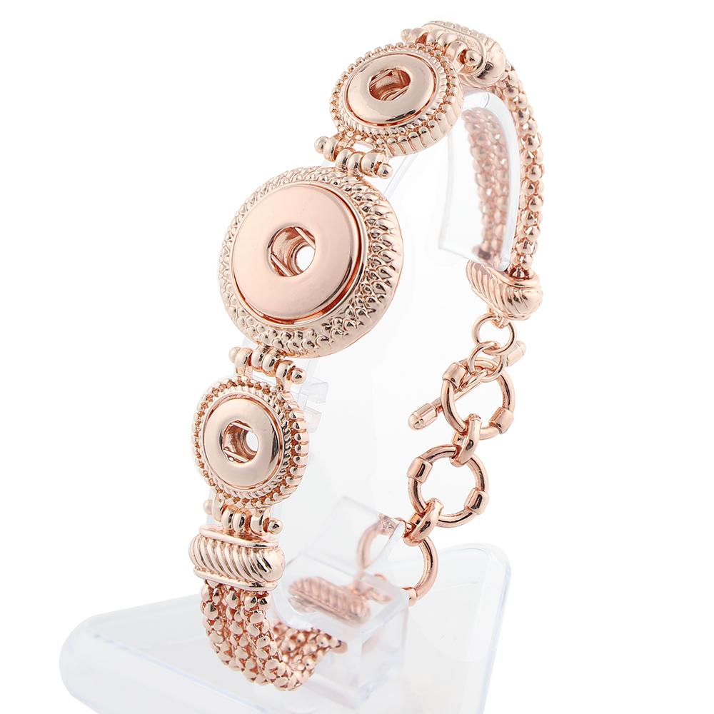 Rose Gold-plated snap button bracelets Jewelry