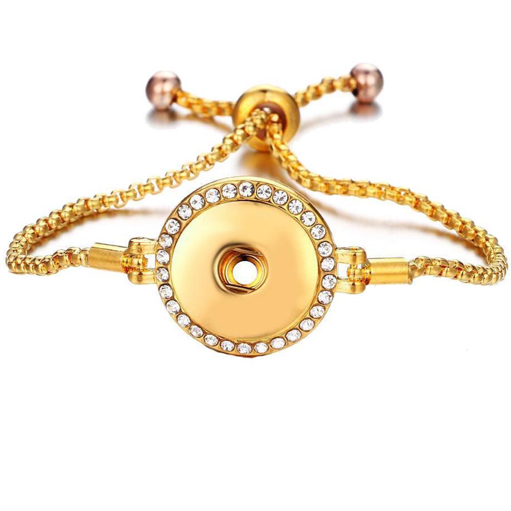 20MM Gold-plated Snap Bracelet Jewelry