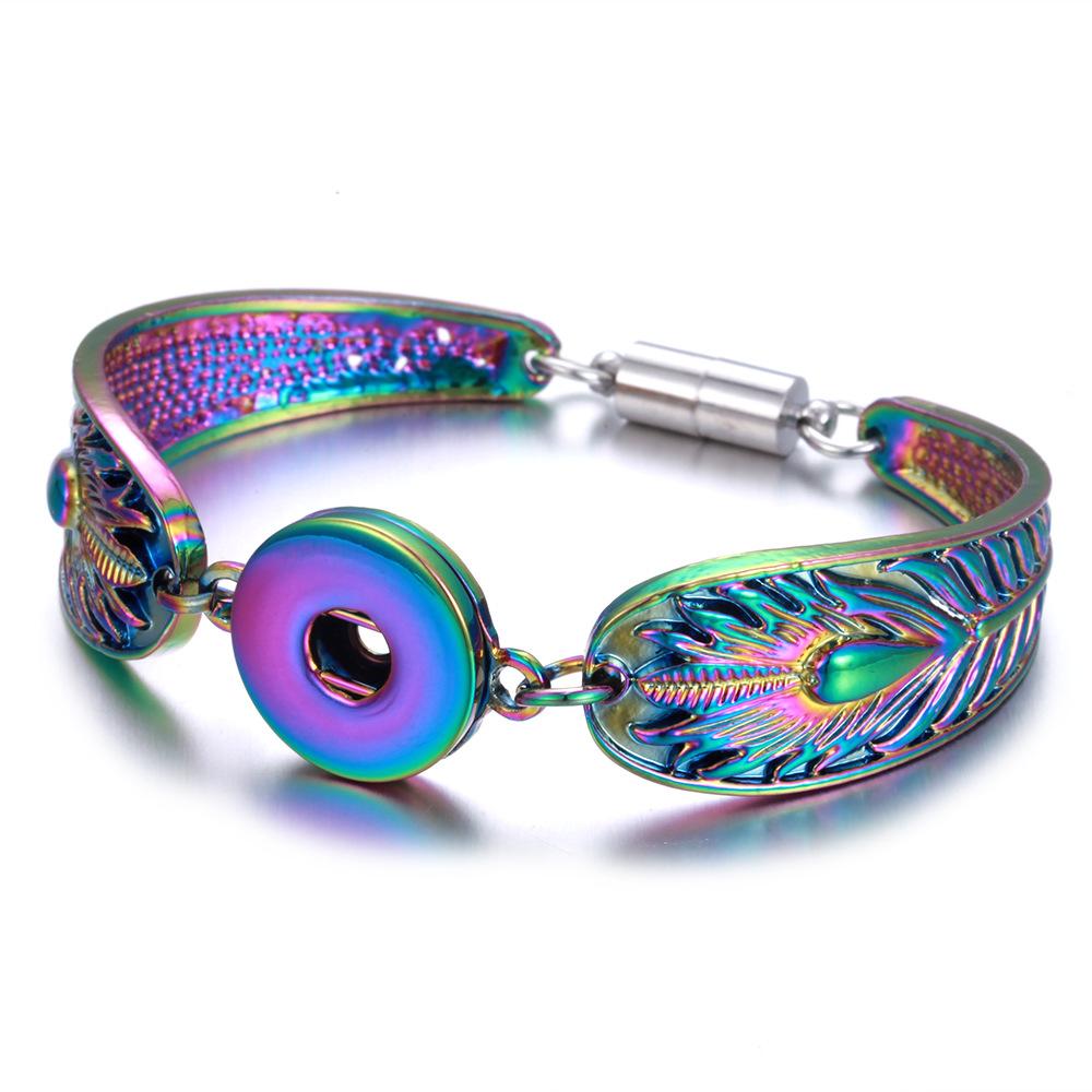 Colorful alloy 1 buttons snap metal bracelet snaps Jewellery