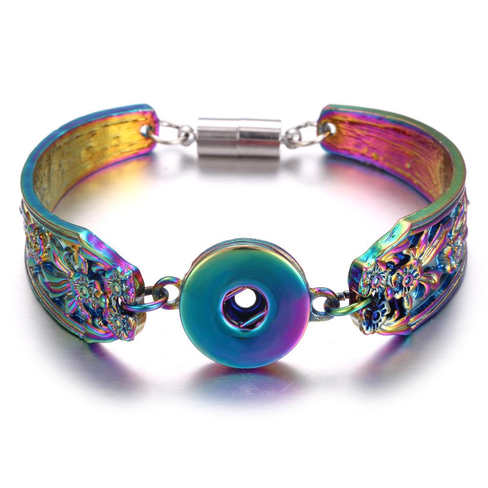 Colorful alloy 1 buttons snap metal bracelet snaps Jewellery