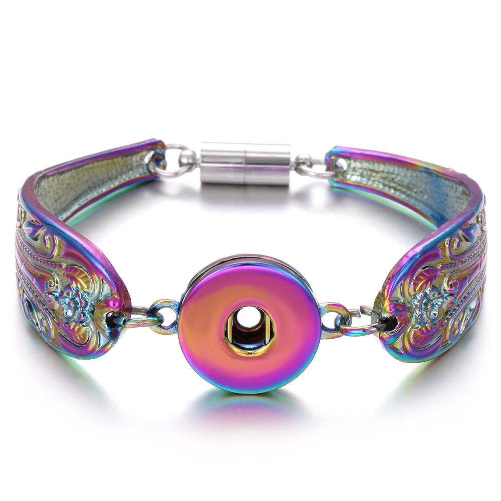 Colorful alloy 1 buttons snap metal bracelet snaps Jewellery
