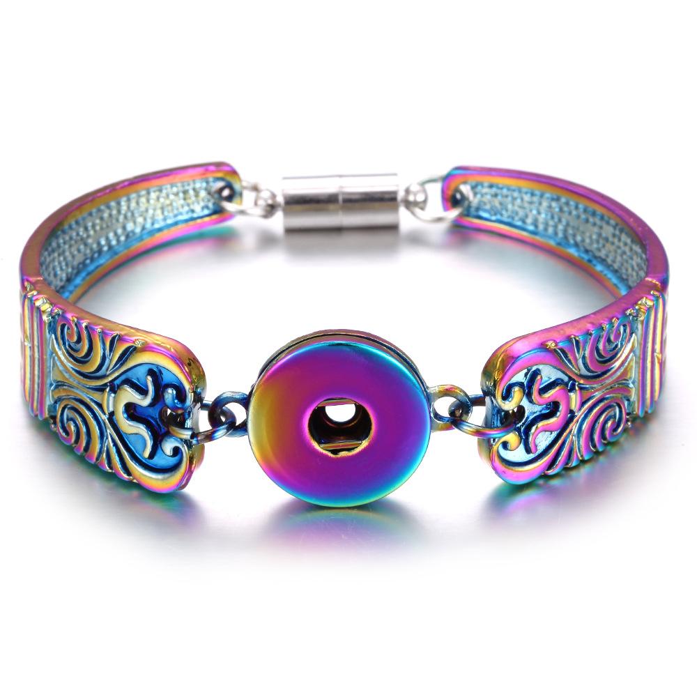 Colorful alloy 1 buttons snap metal bracelet snaps Jewellery