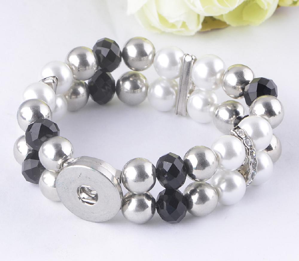 20mm Gemstones Snap Bracelet Jewelry