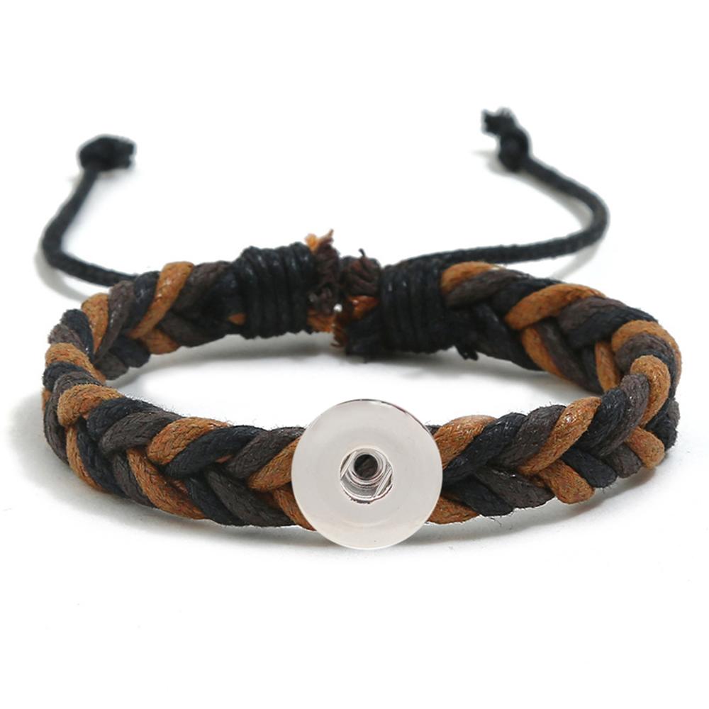 20MM Woven Bracelet Snap Bracelet Jewelry