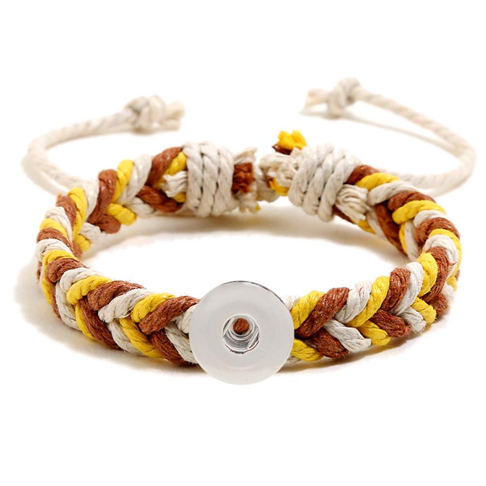 20MM Woven Bracelet Snap Bracelet Jewelry