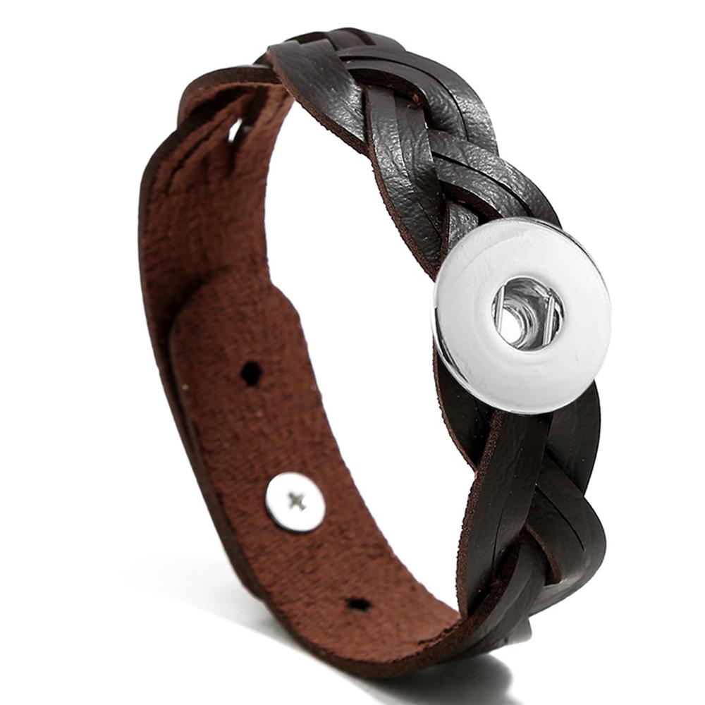 20MM leather Snap Bracelets