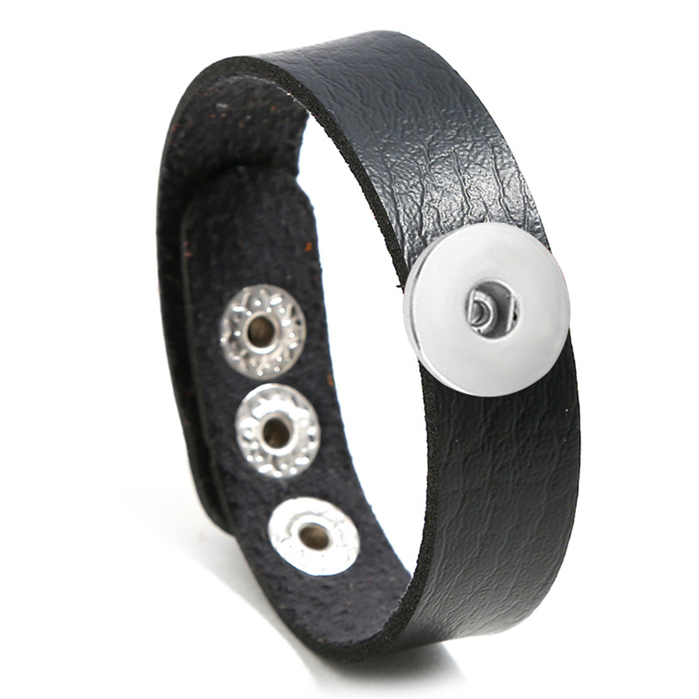 20MM leather Snap Bracelets