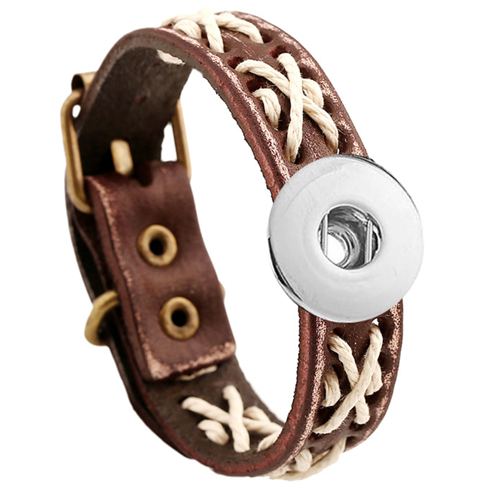 20MM leather Snap Bracelets