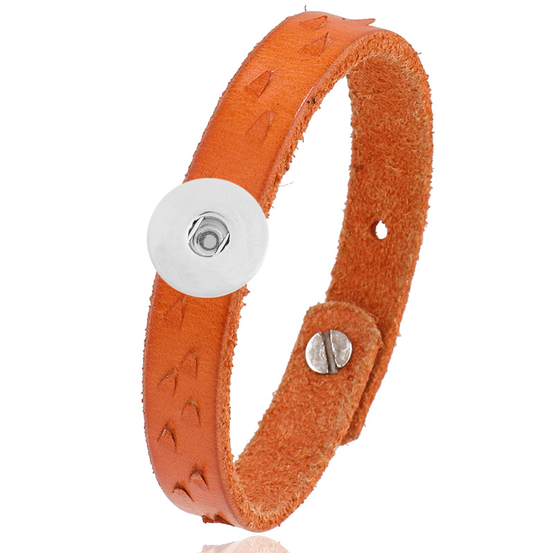 20MM leather Snap Bracelets